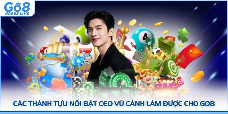 Các thành tựu nổi bật CEO Vũ Cảnh làm được cho GO8